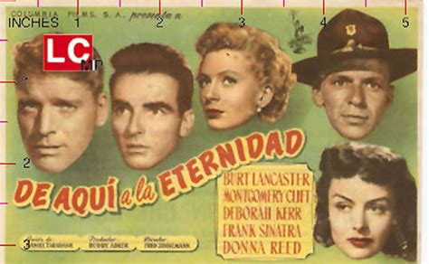 DE AQUI A LA ETERNIDAD MOVIE POSTER FROM HERE TO ETERNITY MOVIE