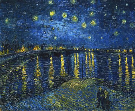 Vendita Online Van Gogh Vincent Notte Stellata Sul Rodano Il Quadro