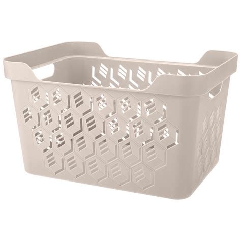 Универсальная корзинка Econova Deluxe 380х276х220 мм, 18 л светло ...