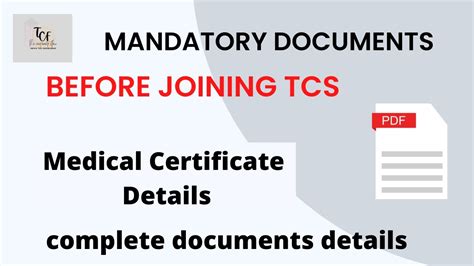 Tcs Medical Certificate Document How To Fill Tcs Medical Certificate