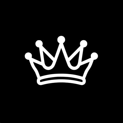 Crown, Black and White illustration 44839867 Vector Art at Vecteezy