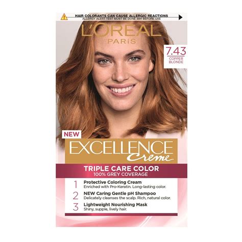 Loreal Paris Excellence Creme Крем Боя за Коса N Golden Copper Blonde