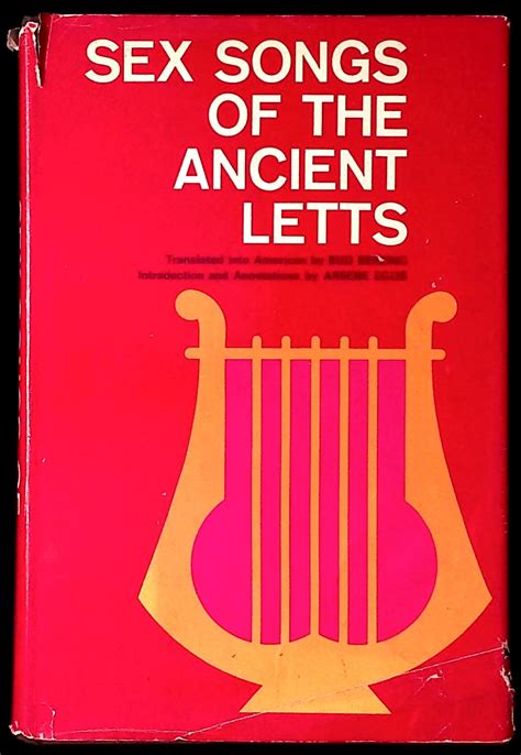 Sex Songs Of The Ancient Letts Bersing Bud Trans Anthropology Barnebys