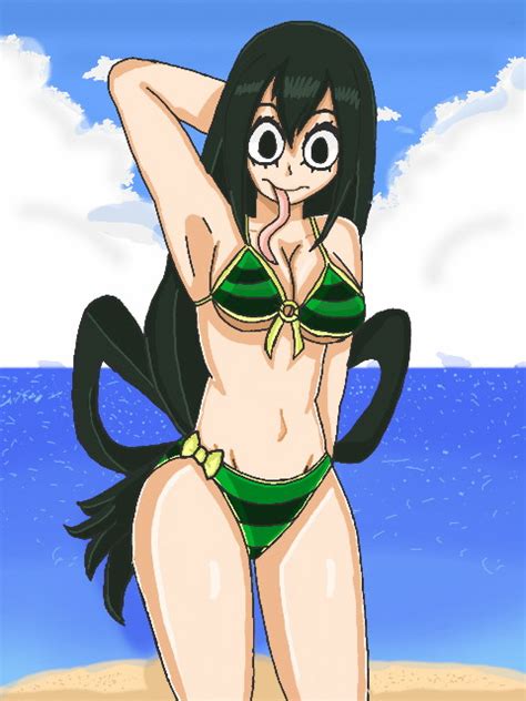 Bikini Tsuyu Asui By Delightfuldiamond On Deviantart