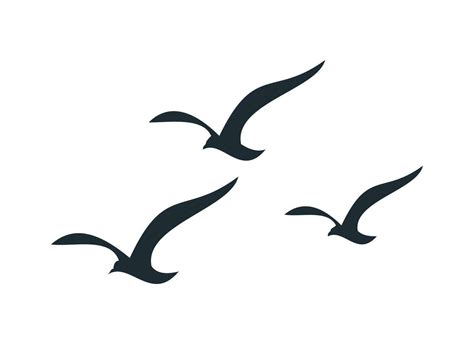 flying birds silhouette vector art 25770731 Vector Art at Vecteezy