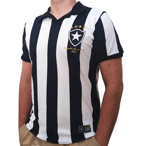 Camisa Botafogo Retro Campe O Brasileiro Masculino Olden Sports