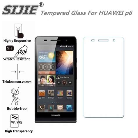 Tempered Glass For HUAWEI P6 Ascend P6 U00 Screen Protective 4 7 Inch