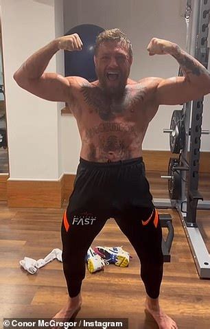 Shirtless Conor Mcgregor Shows Off His Jaw Dropping Muscles And Inked