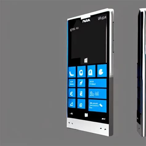 A Detailed Render Of A Futuristic Windows Phone Based Stable