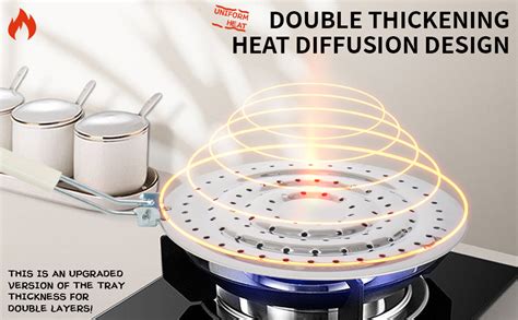 Pack Double Thickening Heat Diffuser Reducer Flame Guard Simmer Plate