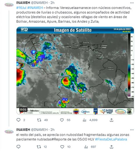 Pron Stico Del Inameh Hoy De Julio Revisa El Reporte De Las