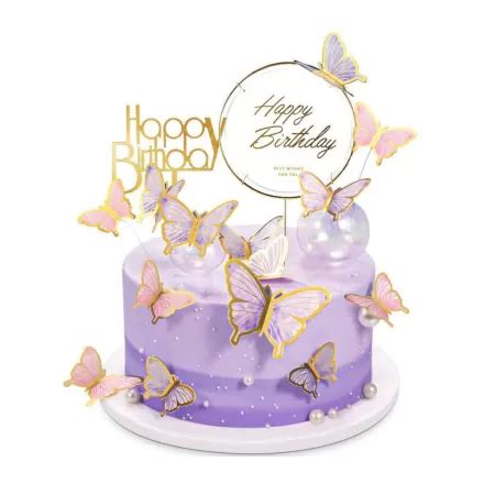 Happy Birthday Butterfly Cake