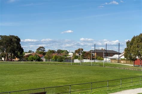 Premium Photo | Afl football oval australia