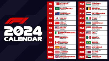 Formula 1 announces calendar for 2024 – Formula One World Championship ...