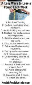 14 Easy Ways To Lose A Pound A Week HealthPositiveInfo