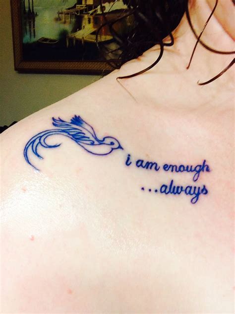 i am enough quotes tattoo - Mayra Crist