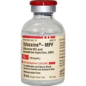 Xylocaine Mpf Epinephrine Injection Medline Industries Inc