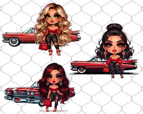 Chibi Chicana Chola Png Chicana Clipart Chibi Dolls Png Chibi Girl Png Latina Woman Png