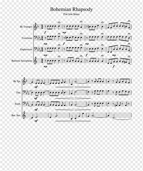 Document Line Angle Sheet Sheet Music Bohemian Rhapsody Sudut Putih