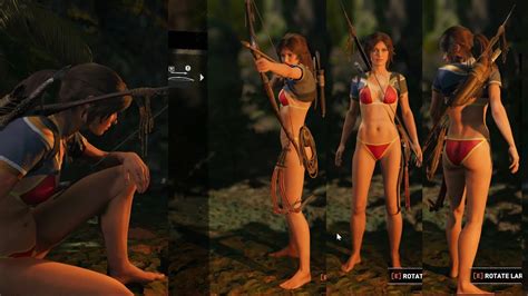 Shadow Of The Tomb Raider Red Bikini Mod😍 Mods Laras New Adventure Tomb Raider Sexy