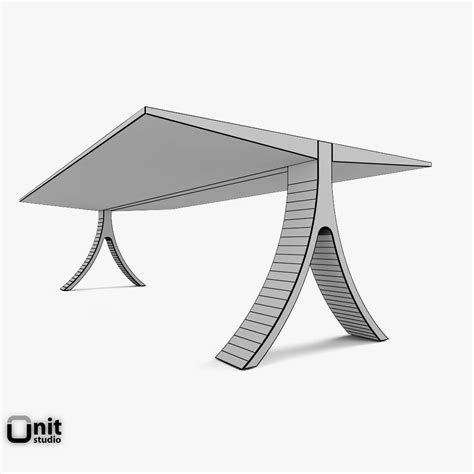 Salus Table By Leolux D Model Ds Dwg Fbx Obj Max Free D