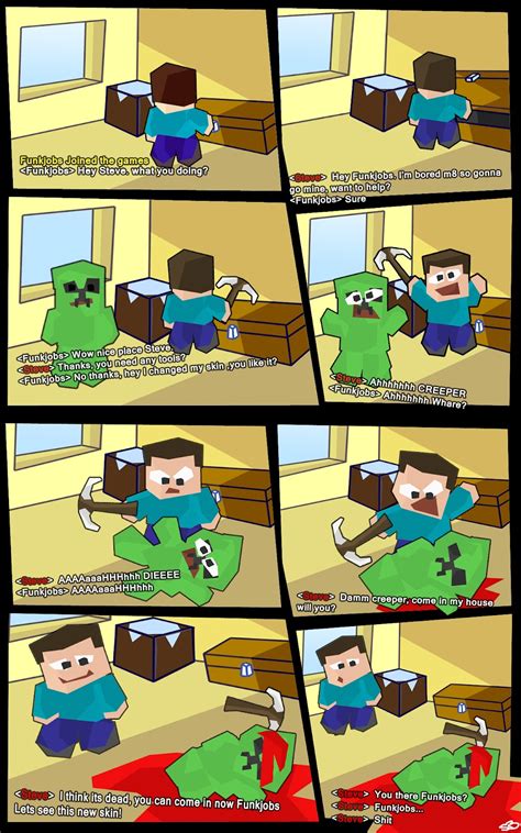 Minecraft Blog Bored Steve Minecraft Comic Friends New Skin