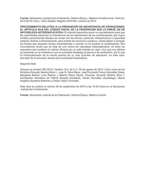 Procedimiento relativo a la presunción de inexistencia de operaciones PDF