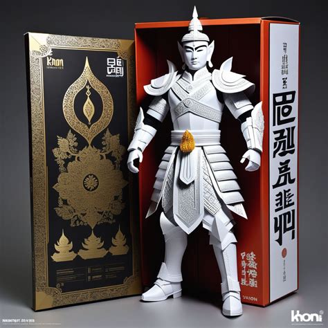 Sh figure arts papercraft A packaging box of an action figu by นาย