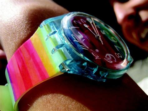 Rainbow Swatch Watch Such Bright Colors Rainbow Colors Bright Colors