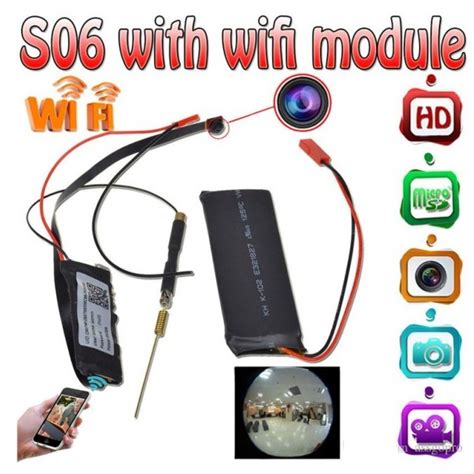 Wifi Strip Camera S06 or Smallest Spy camera with wifi & Memory Slot