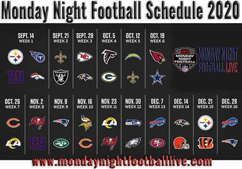 Watch NFL Monday Night Football Live Stream Online