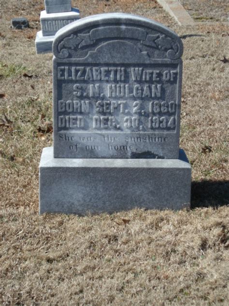 Elizabeth Ann Gautney Hulgan Find A Grave Memorial