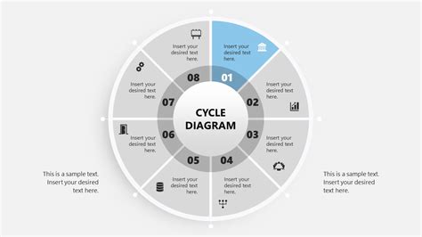 8 Item Cycle Diagram Powerpoint Template