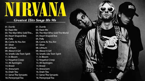 Nirvana Best Best Songs Nirvana Greatest Hits Full Album Youtube