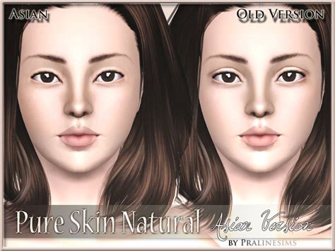 The Sims Resource Pure Skin Natural ASIAN VERSION