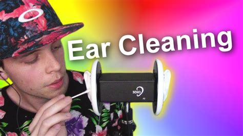 Asmr Relaxing Ear Cleaning 3dio Ear Picking Q Tips Cotton Pads