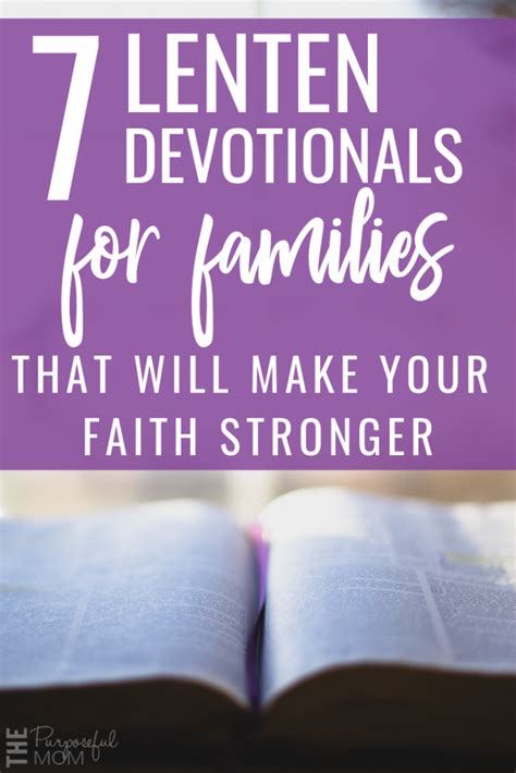 7 Lenten Devotionals For Families - The Purposeful Mom