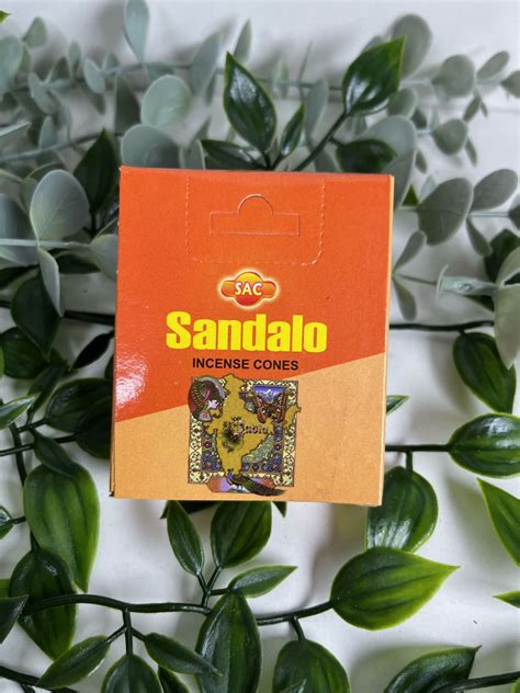 Caja incienso 10 conos SAC sandalo Hechizos Leida cosmética natural