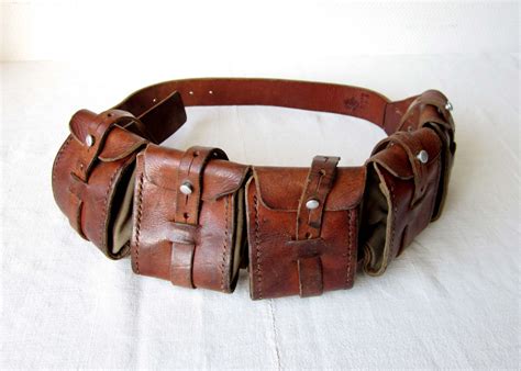 Antique Swedish Army Bandolier Cartridge Ammo Belt From 1916 Ww1 Era Swedish Ammo Pouch