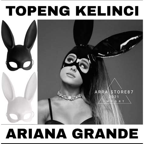 Jual Topeng Kelinci Ariana Grande Rabbit Ear Mask Bunny Sexy Girl