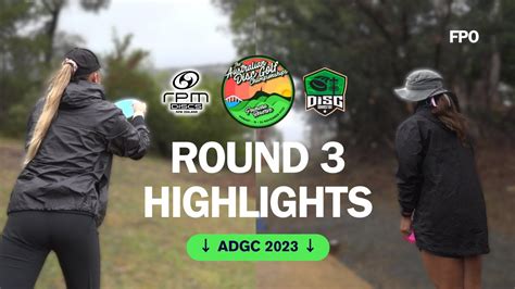 Round 3 Fpo Highlights Australian Disc Golf Championships Youtube