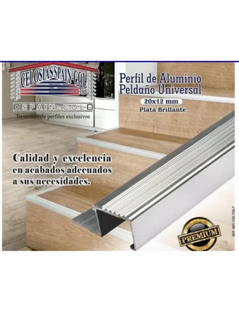 Perfil Aluminio Pelda O Cuadrado Cel Metros