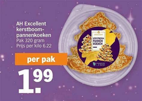 Ah Excellent Kerstboom Pannenkoeken Promotie Bij Albert Heijn