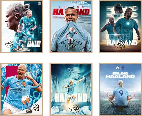 Erling Haaland Postercool Soccer Superstar Soccer Icon