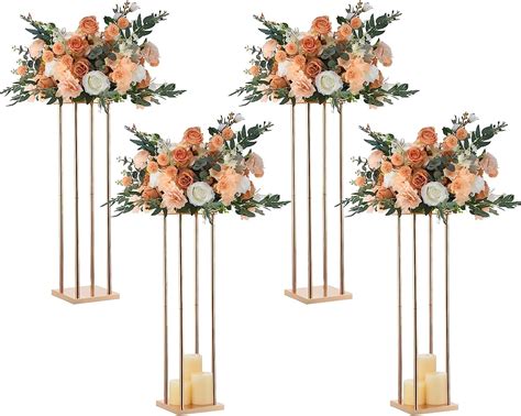 Amazon Vincidern Pcs Gold Flower Stand Centerpieces For Wedding