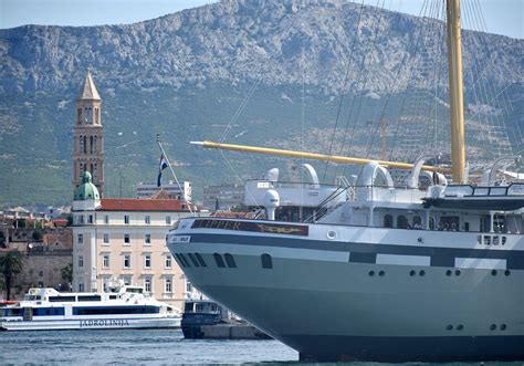 Photos Worlds Largest Sailing Ship Built In Split In Full Sail For