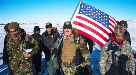 Veterans Arrive At Standing Rock Protests