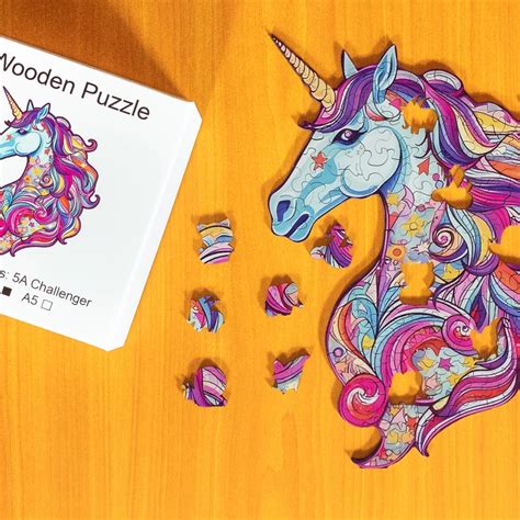 Unikornis Fa Puzzle Puzzies