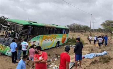 Piura volcadura de bus Dora deja una persona fallecida y más de 30