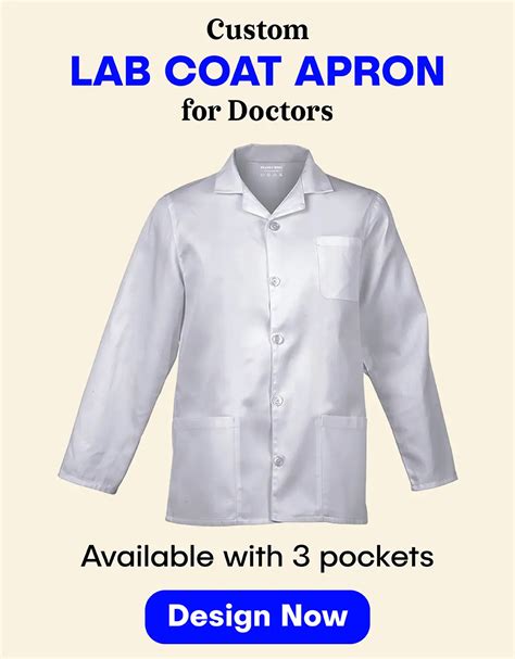 Buy Doctor Coat With Name White Lab Coats For Doctors With Pockets